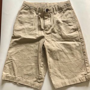 Boys Gap khaki shorts.